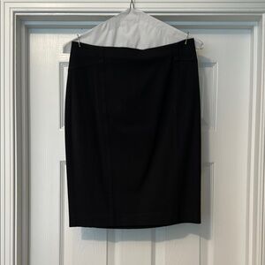 Ann Taylor Black Knee-Length Pencil Skirt for Work